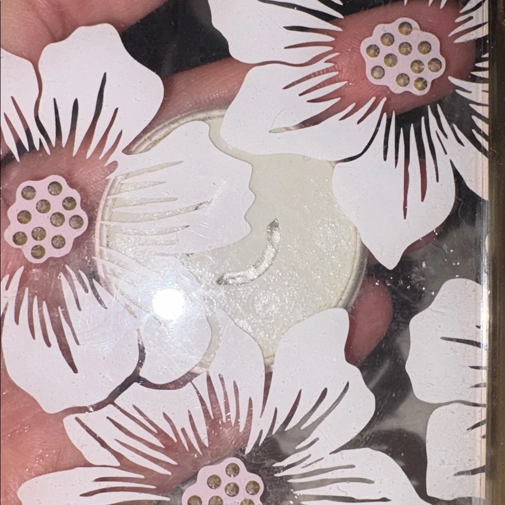 ♠️ KATE SPADE: Glitter Floral iPhone XR Case - with Phone Bracket